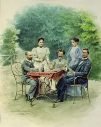 Ein Tarockspiel mit Johann Strauss in Bad Ischl, 1898